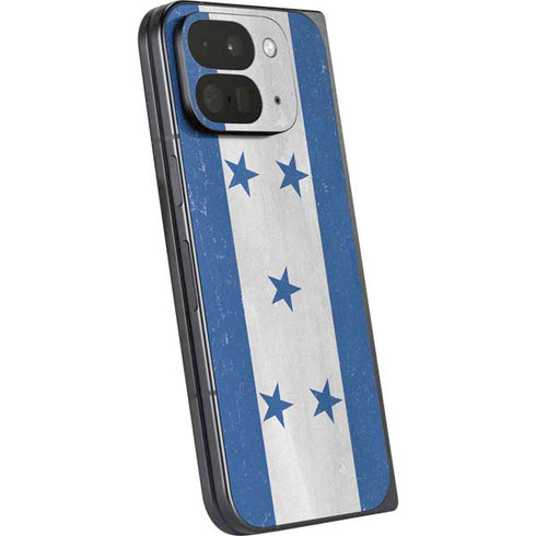 Honduras Flag Distressed Google Pixel 9 Pro Fold Skin